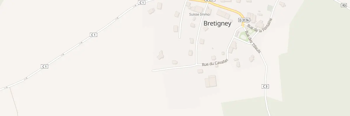 Plan du 4 Imp des Vergers à Bretigney
