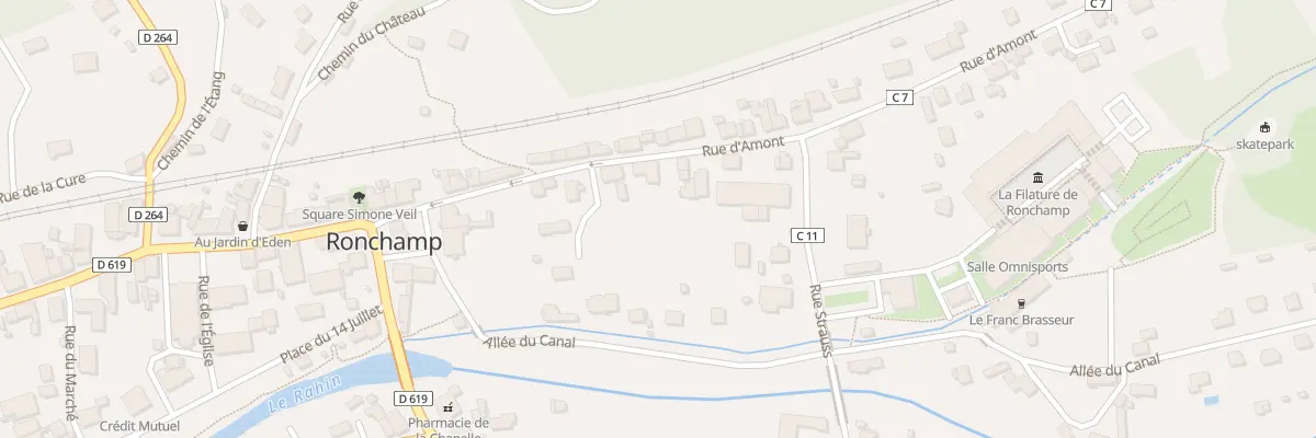 Plan du 14 Rue d’Amont à Ronchamp