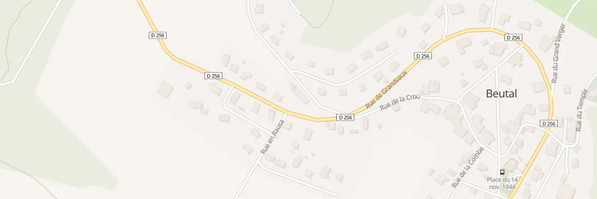 Plan du 1 Rue de Bretigney à Beutal