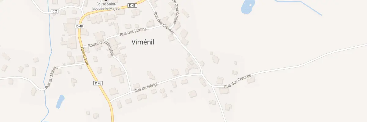 Plan du 10 Rue des Creuses à Viménil