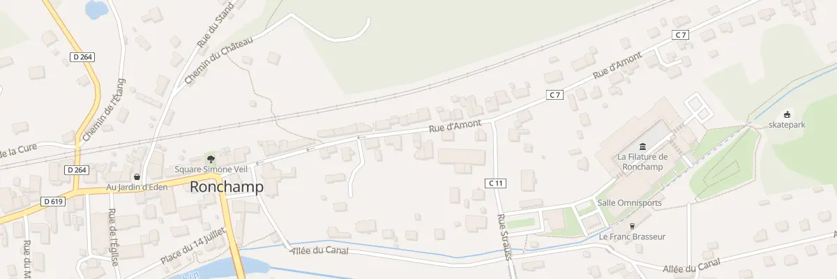 Plan du 16 Rue d’Amont à Ronchamp