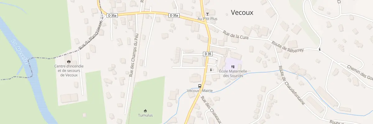 Plan du 5 Hlm du Centre à Vecoux