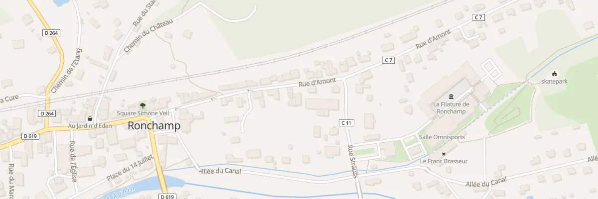 Plan du 18B Rue d’Amont à Ronchamp