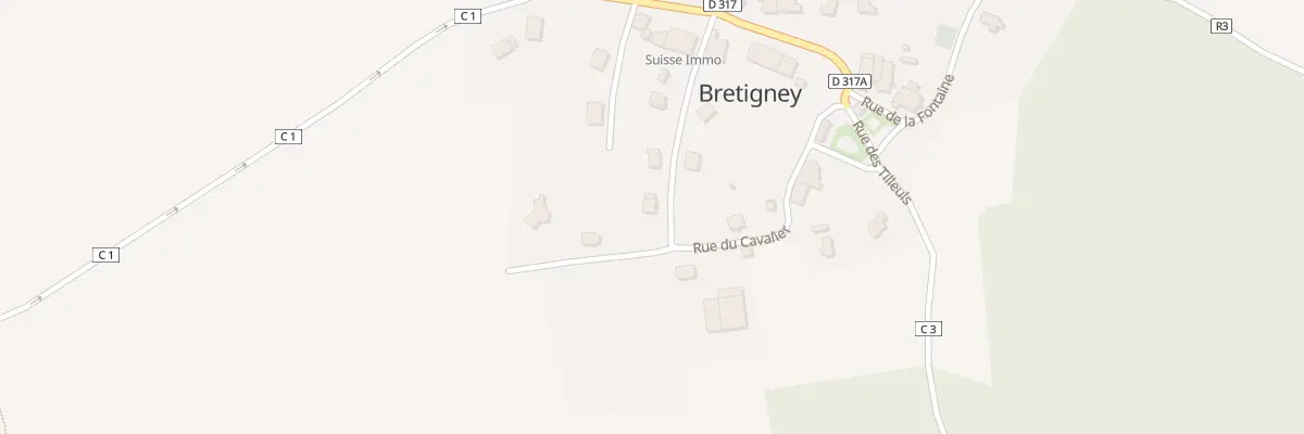 Plan du 6 Rue des Cavaliers à Bretigney
