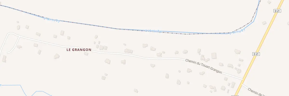 Plan du 5205 Le Grangon à La Bastide