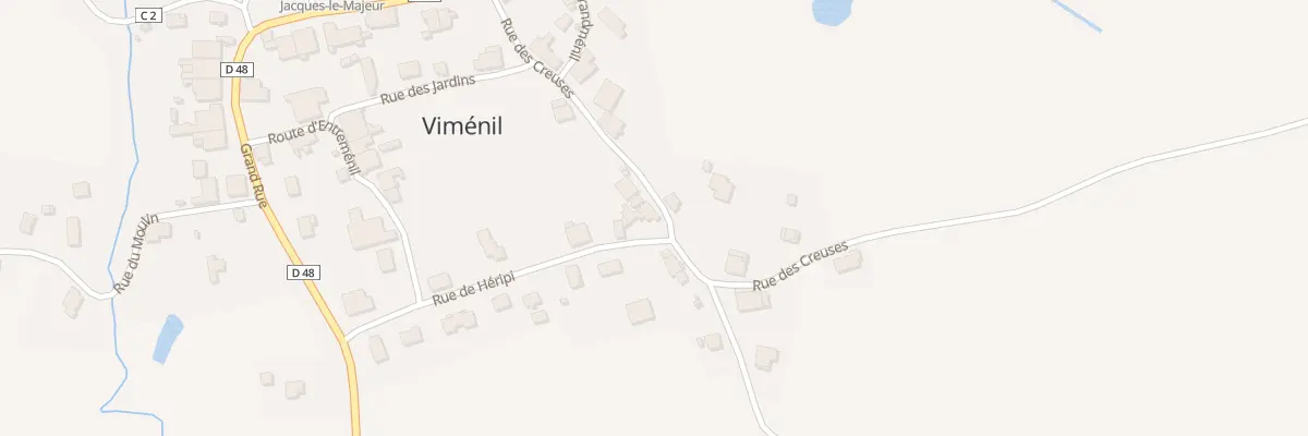 Plan du 12 Rue des Creuses à Viménil
