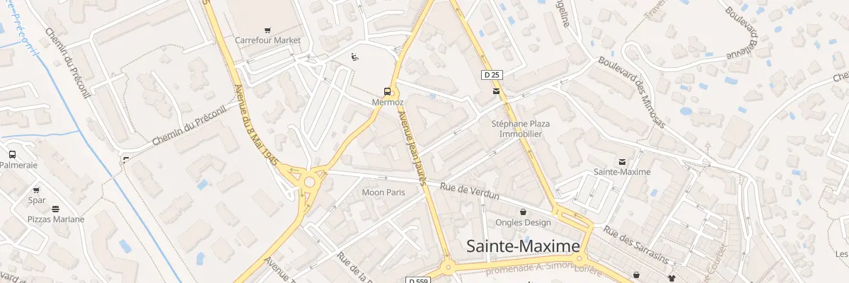 Plan du 33 Av Jean Jaurès à Sainte-Maxime