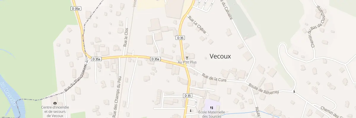 Plan du 1 Rte de Dommartin à Vecoux