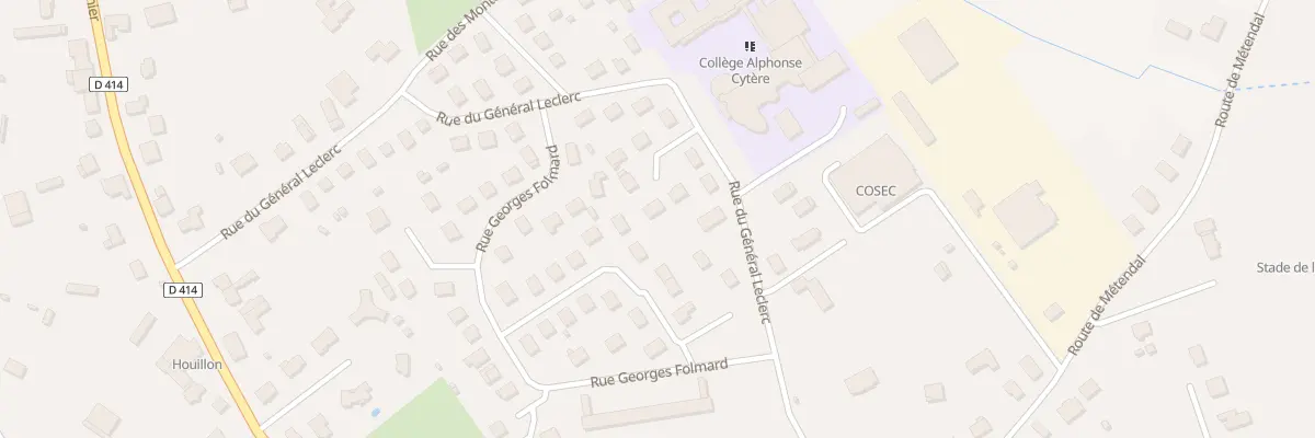 Plan du 21 Rue General Leclerc à Rambervillers