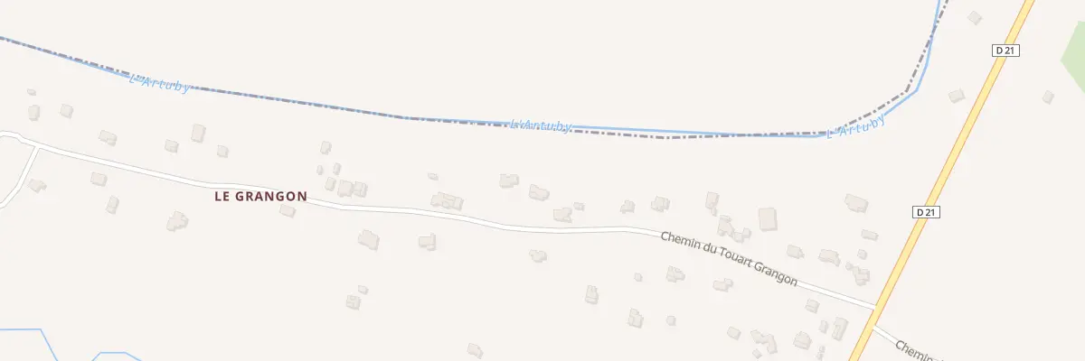 Plan du 5038 Le Touort à La Bastide