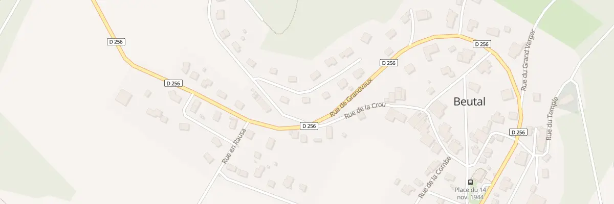 Plan du 2 Rue de Bretigney à Beutal
