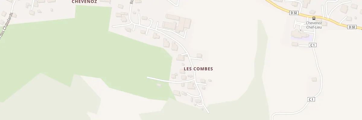 Plan du 348 Rte Combes à Chevenoz