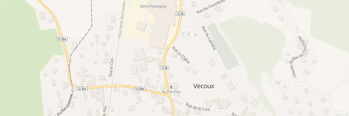 Plan du 2 Rue le Chêne à Vecoux