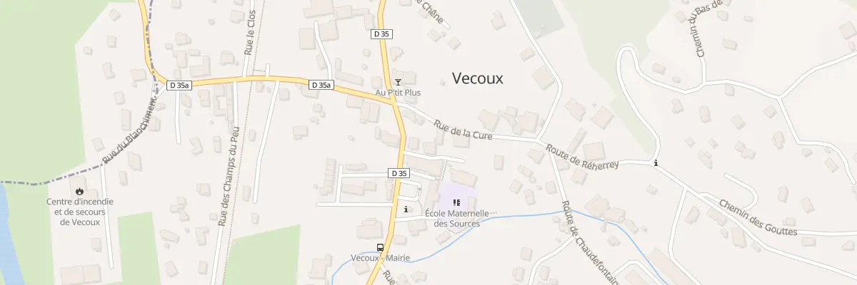 Plan du 5 Rue du Centre à Vecoux