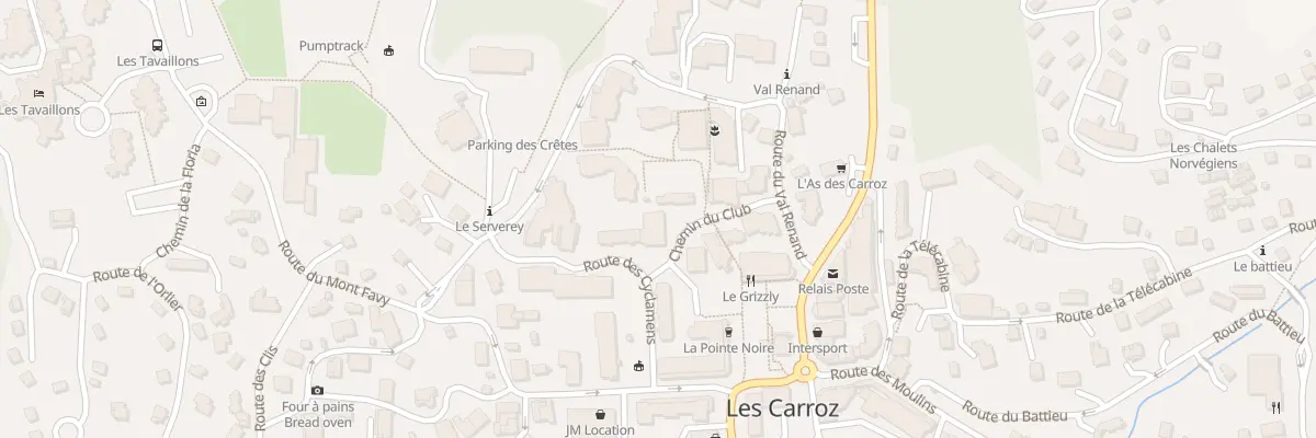 Plan du 75 Che du Club à Arâches-la-Frasse