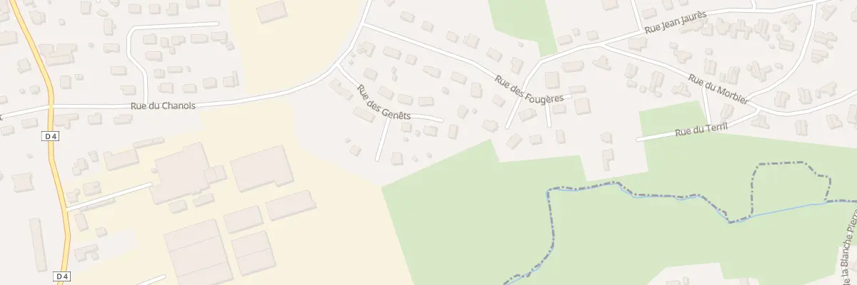 Plan du 12 Rue des Genets à Ronchamp