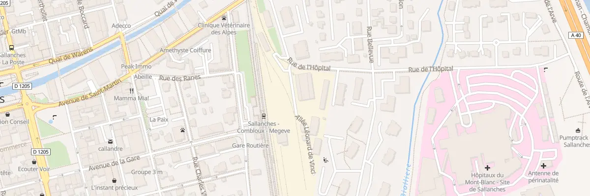Plan du 91 All Leonard de Vinci à Sallanches