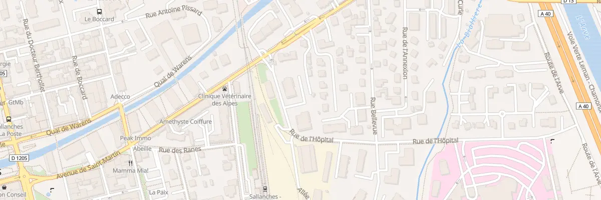 Plan du 55 Rue de l’Hopital à Sallanches