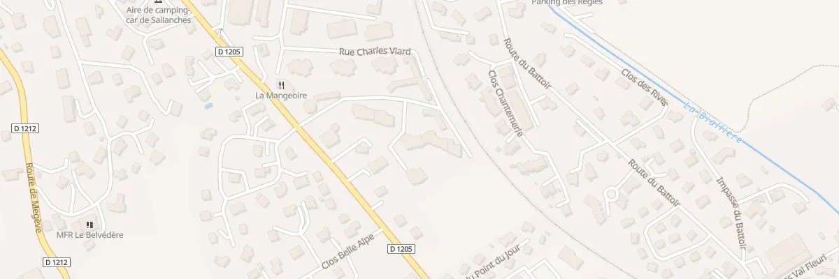 Plan du 160 Rue Clos des Ducs de Savoie à Sallanches