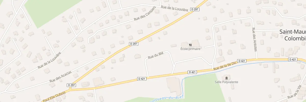Plan du 6 Rue du Bié à Saint-Maurice-Colombier