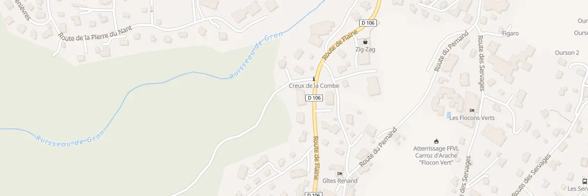 Plan du 351 Rte de Flaine à Arâches-la-Frasse