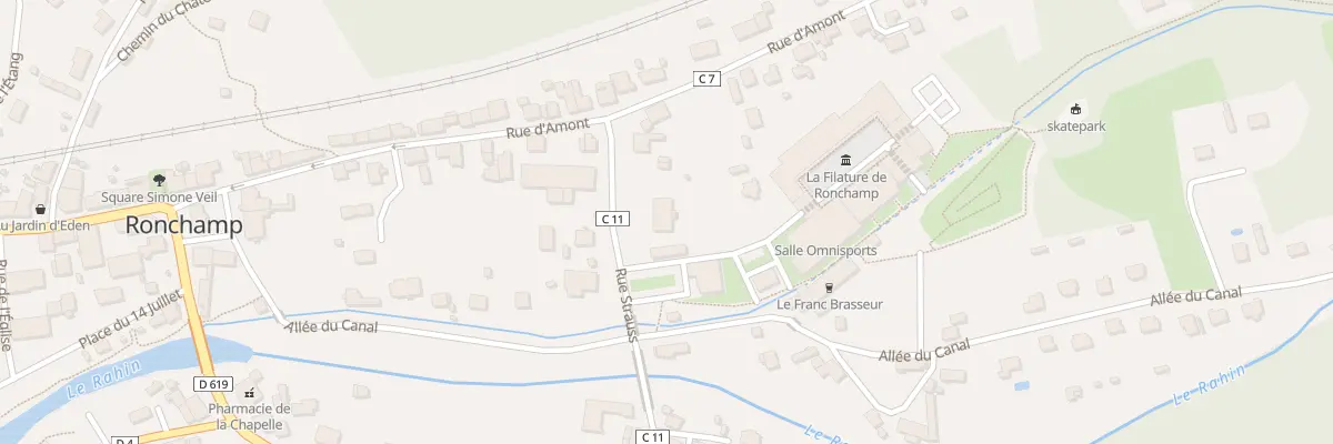 Plan du 22 Rue Strauss à Ronchamp
