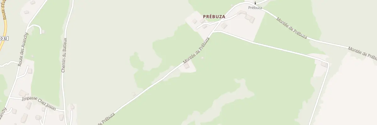 Plan du 380 Mte de Prebuza à Chevenoz