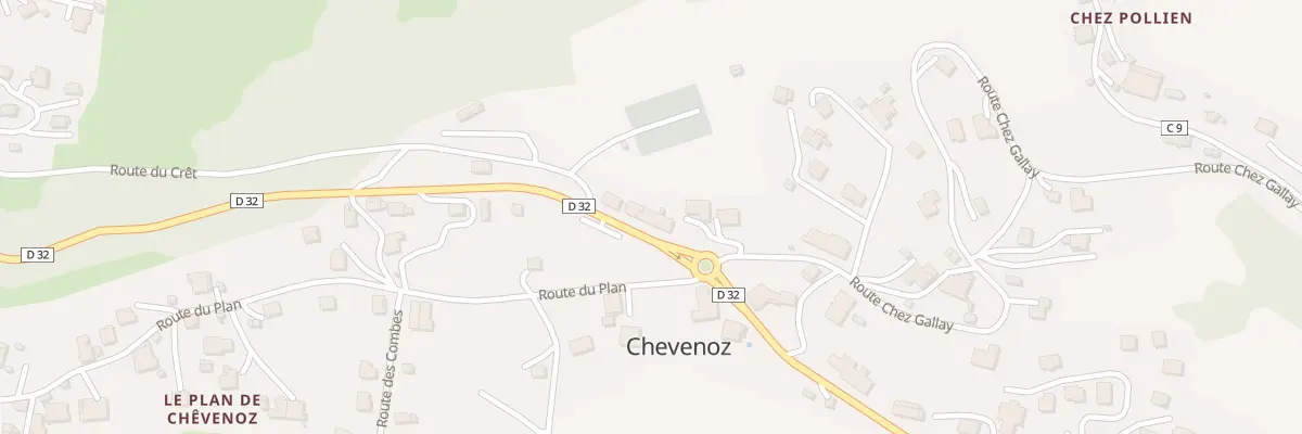 Plan du 36C Rte d’Evian à Chevenoz