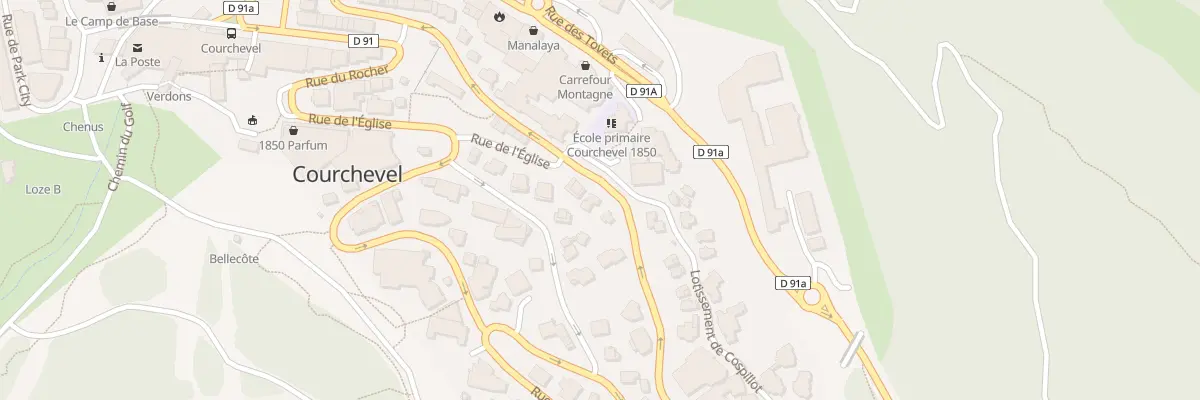 Plan du 463 Rue des Clarines à Courchevel