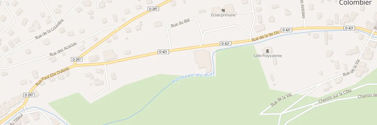 Plan du 1230 Pres des Villars à Saint-Maurice-Colombier