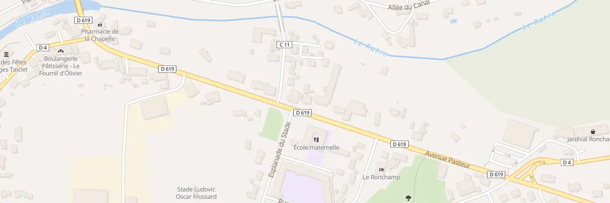 Plan du 43 Av Pasteur à Ronchamp
