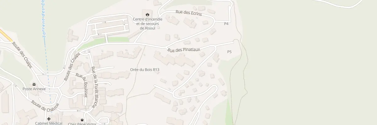 Plan du 90 Rue des Pinatiaux à Risoul