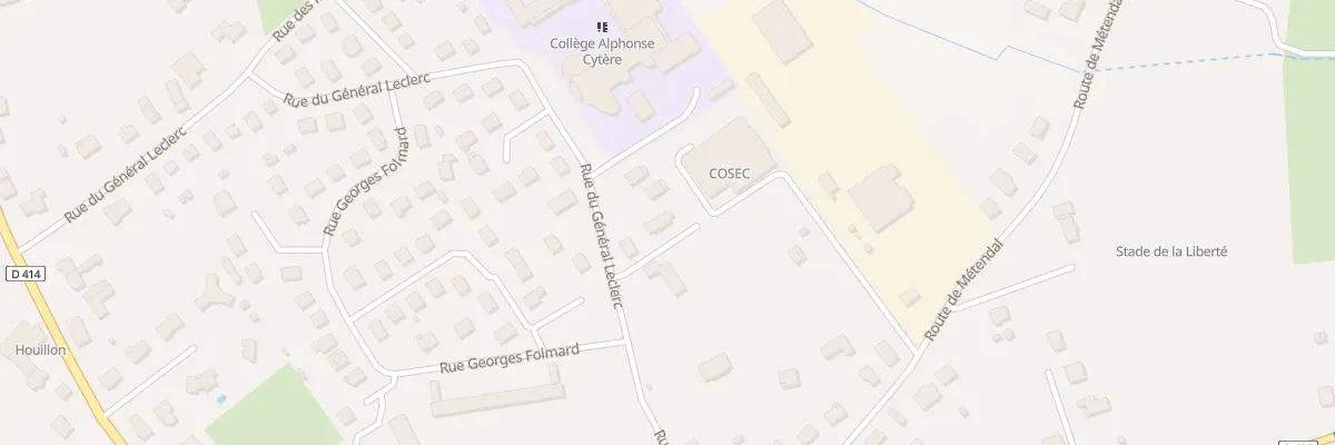Plan du 12 Rue General Leclerc à Rambervillers