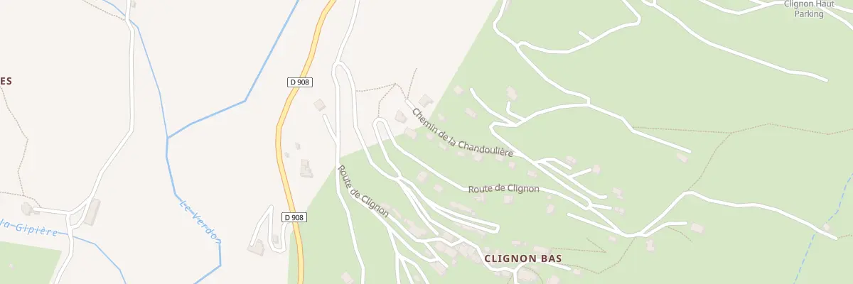 Plan du 5105D Les Baussees à Colmars