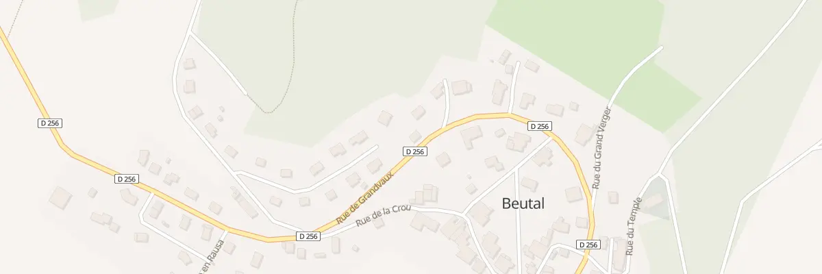 Plan du 12 Rue de Grandvaux à Beutal