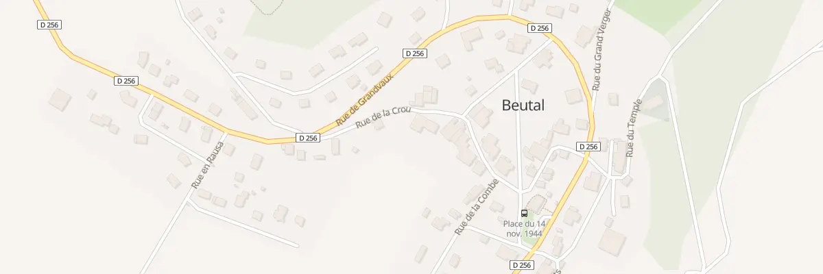 Plan du 1 Rue de la Crou à Beutal