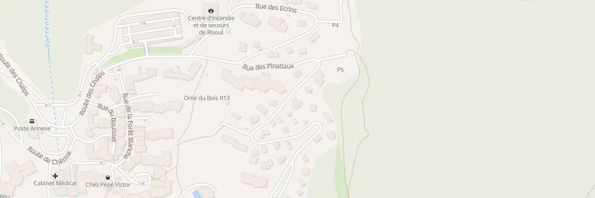Plan du 221 Rue des Pinatiaux à Risoul