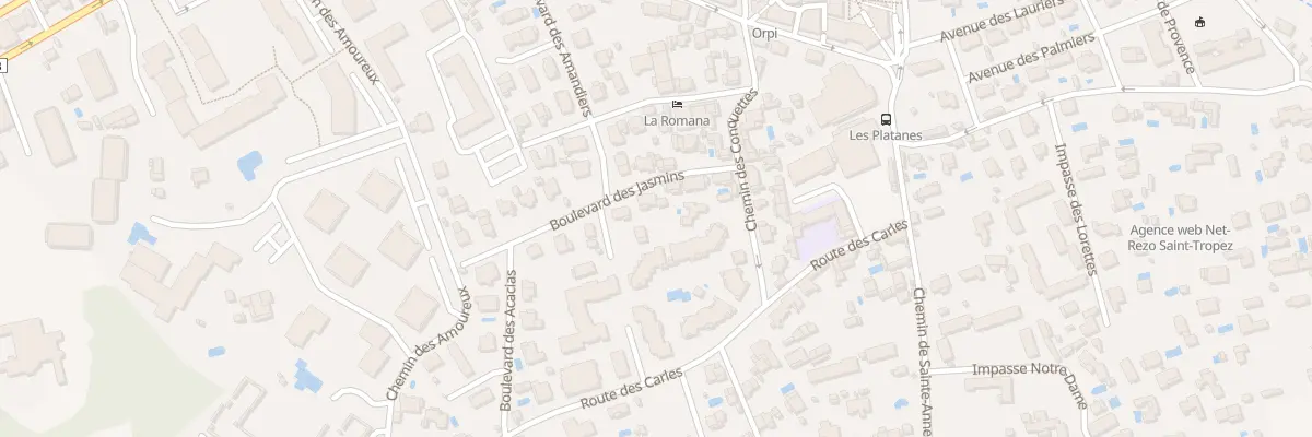 Plan du 1B Bd des Jasmins à Saint-Tropez