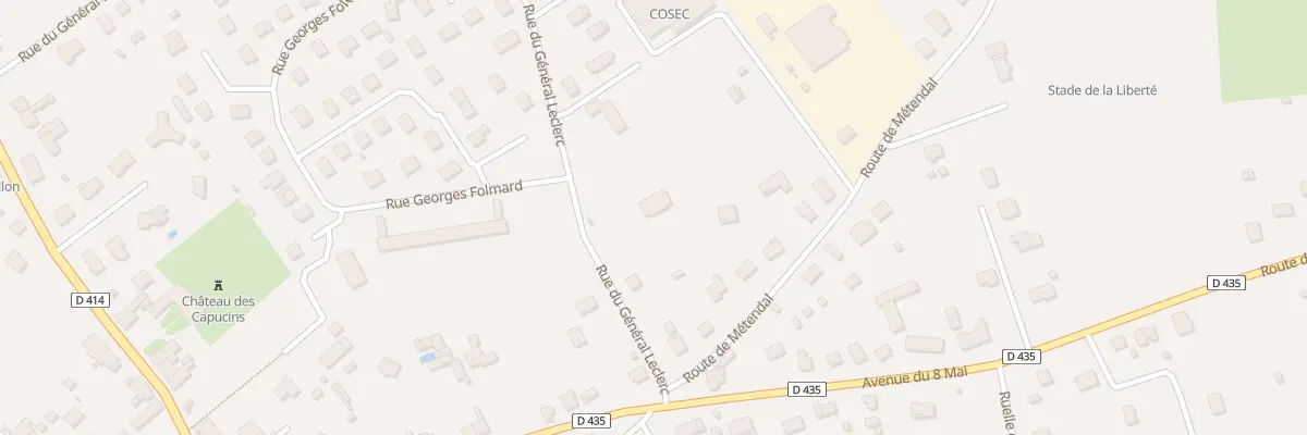 Plan du 6 Rue General Leclerc à Rambervillers