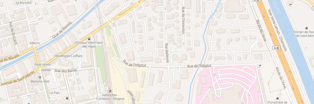 Plan du 196 Rue Bellevue à Sallanches
