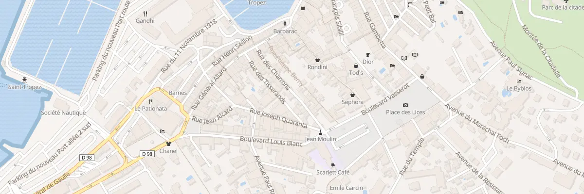 Plan du 30 Rue des Charrons à Saint-Tropez