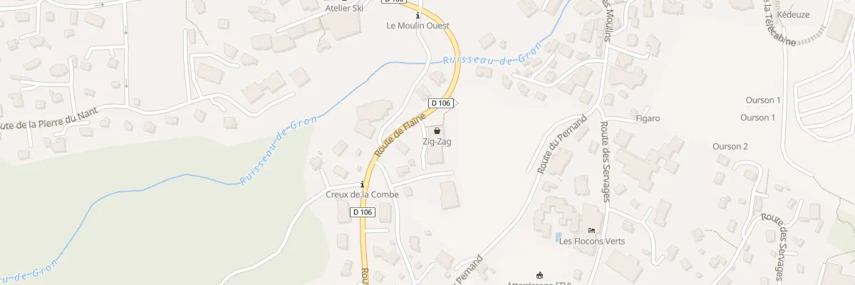 Plan du 210 Rte de Flaine à Arâches-la-Frasse