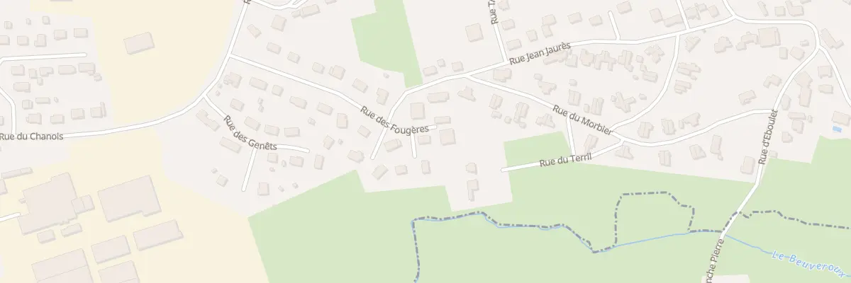 Plan du 20B Rue des Fougères à Ronchamp