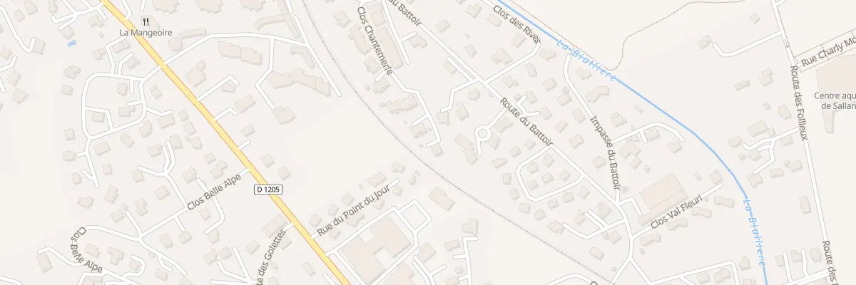 Plan du 166 Rue Clos Chantemerle à Sallanches