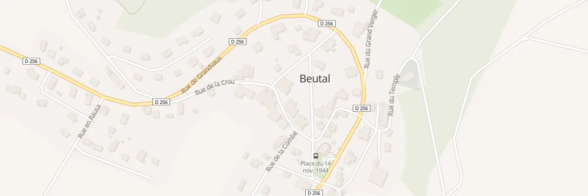 Plan du 4 Rue de la Place à Beutal