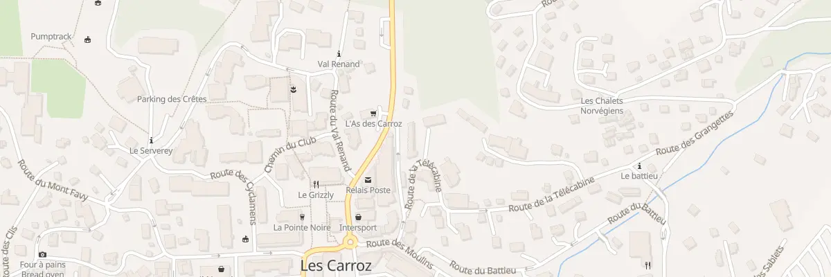 Plan du 94 Rte de la Télécabine à Arâches-la-Frasse