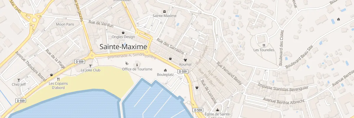 Plan du 19 Rue Gambetta à Sainte-Maxime