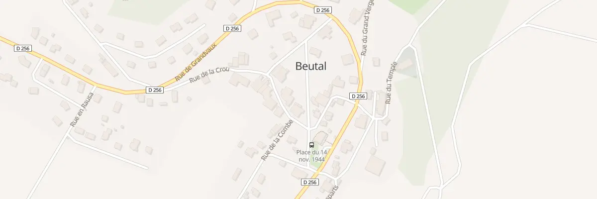 Plan du 2 Rue de la Place à Beutal
