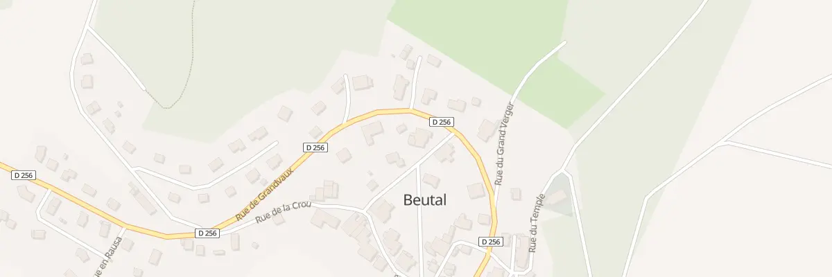 Plan du 1 Rue des Vergers à Beutal