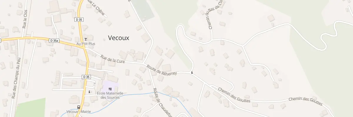 Plan du 3 Rte de Reherrey à Vecoux